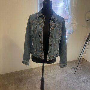 New York & Company Blue Jean Jacket